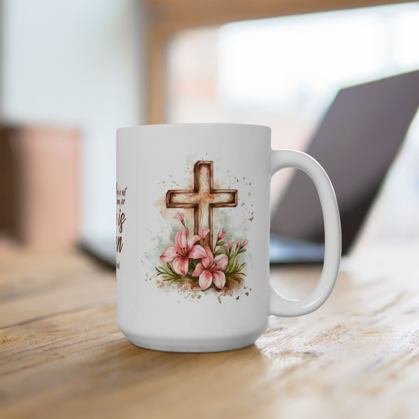 Christian "He is Risen" Ceramic Mug