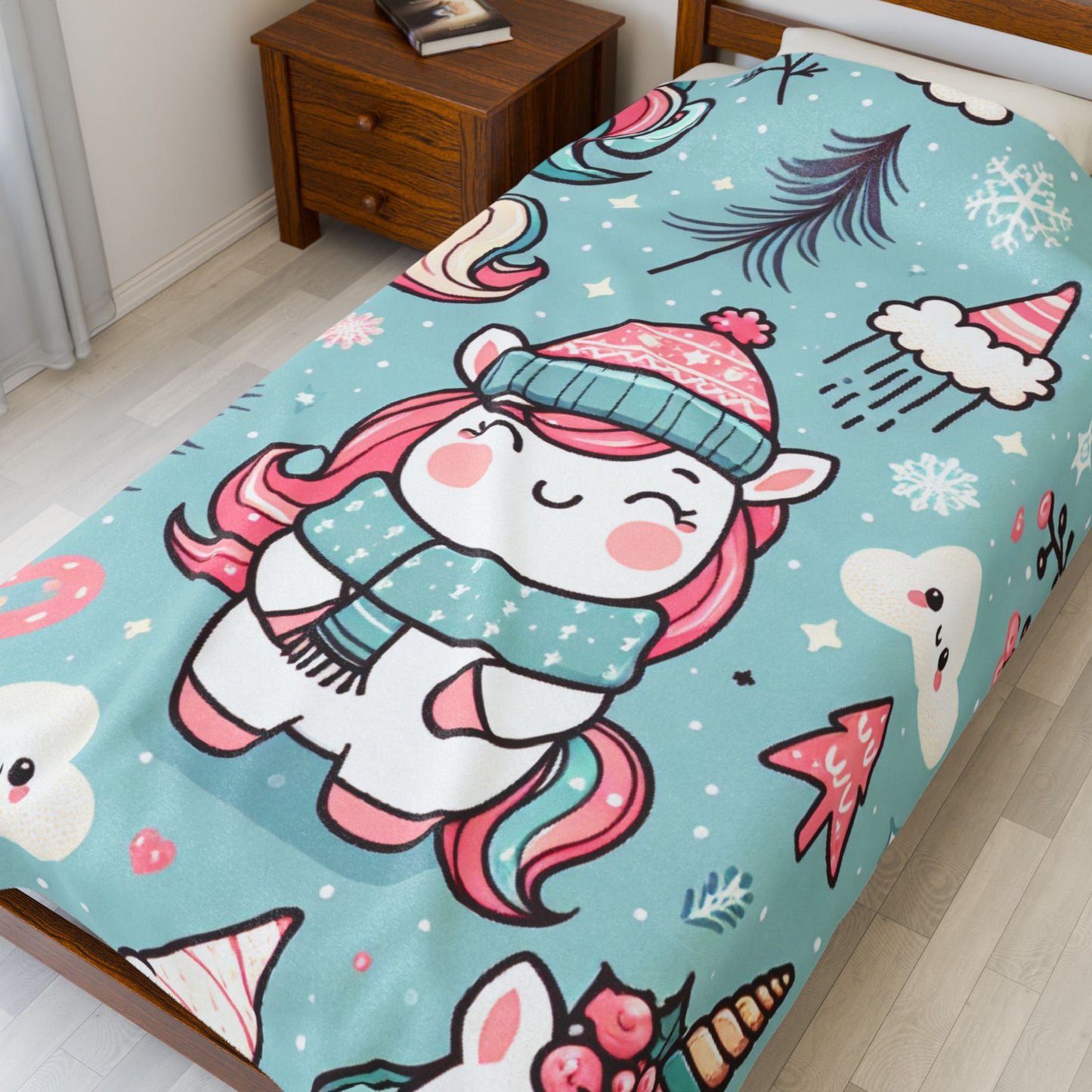 Cozy Unicorn Plush Blanket - Perfect for Kids & Winter Snuggles