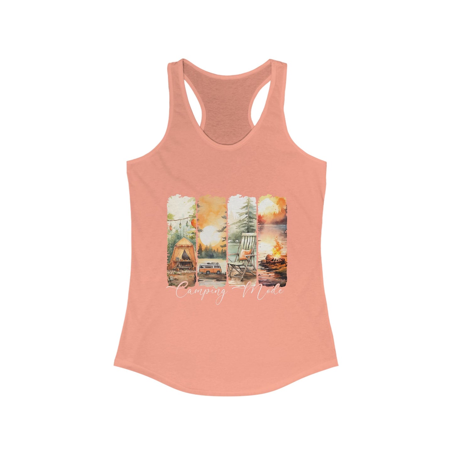 Camping Vibes Women's Racerback Tank - Perfect for Outdoor Adventures