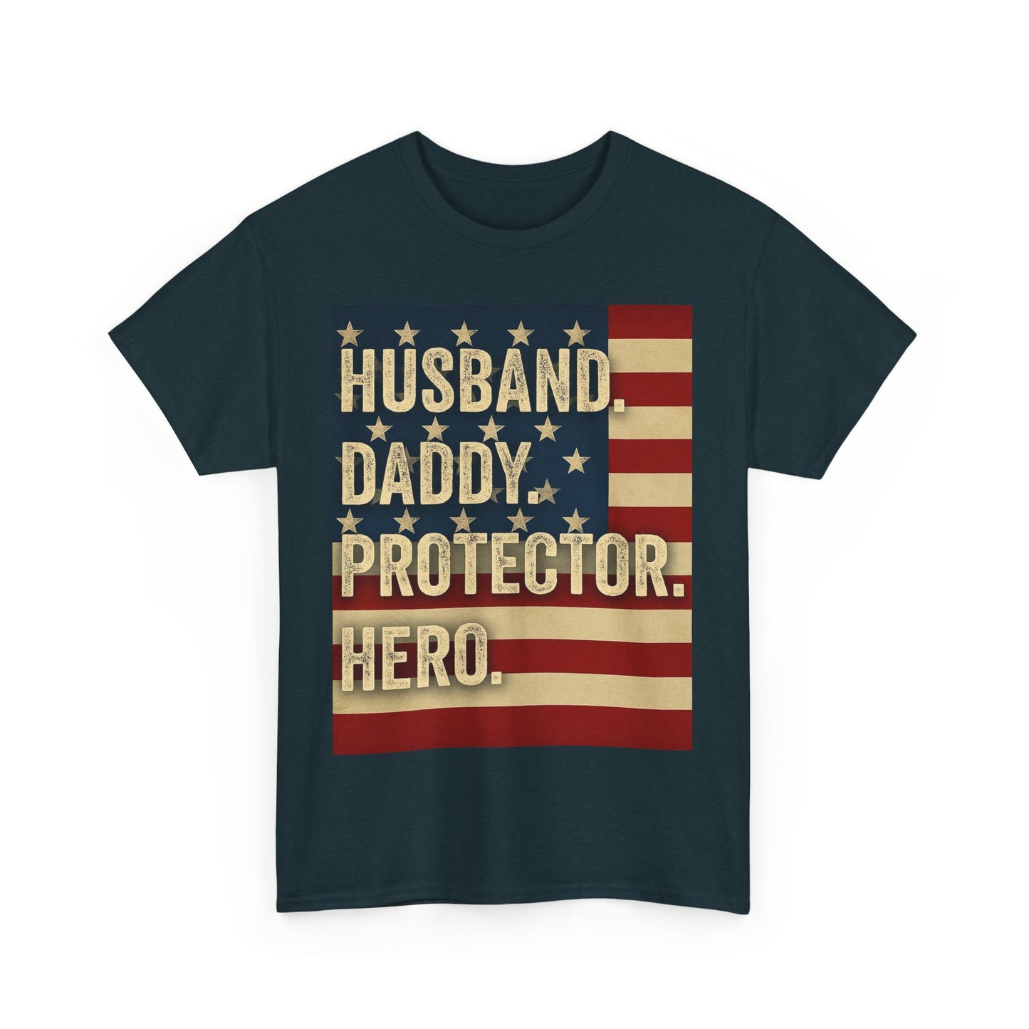 Patriotic Dad Unisex Heavy Cotton Tee