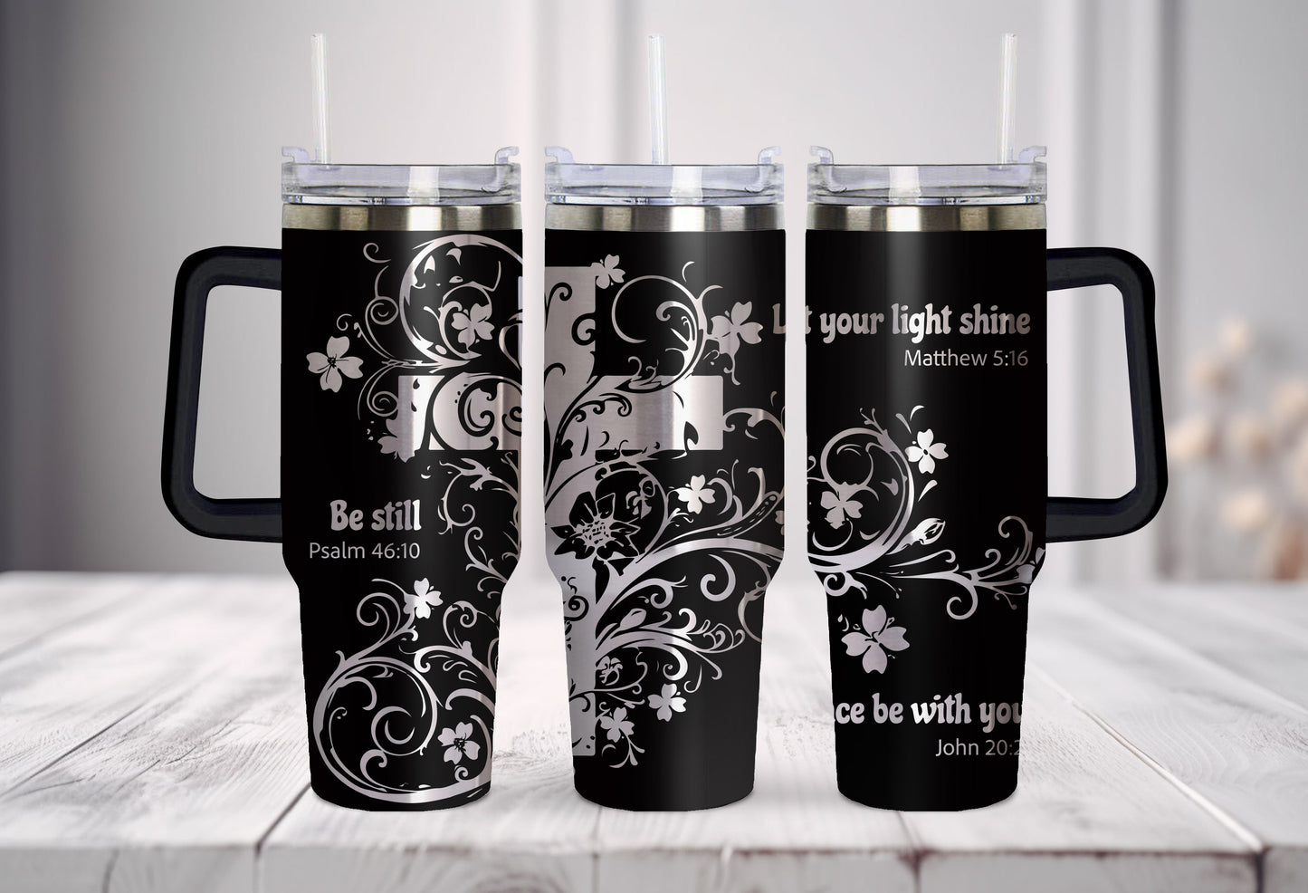 "Christian" Stainless-Steel Tumbler