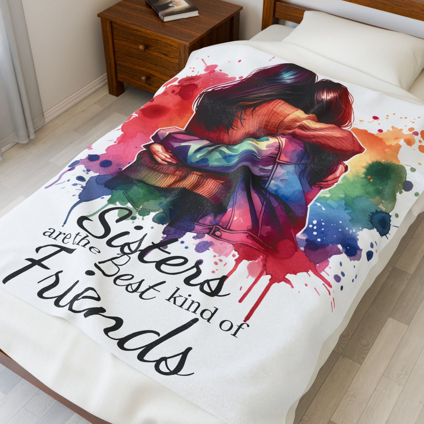 Sisters Are the Best Kind of Friends Plush Blanket