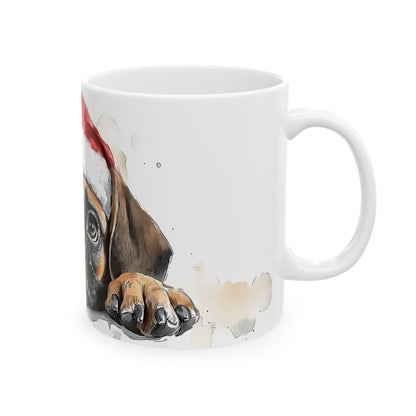 Festive Boxer Ceramic Mug