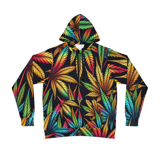 Vibrant Herb Print Hoodie