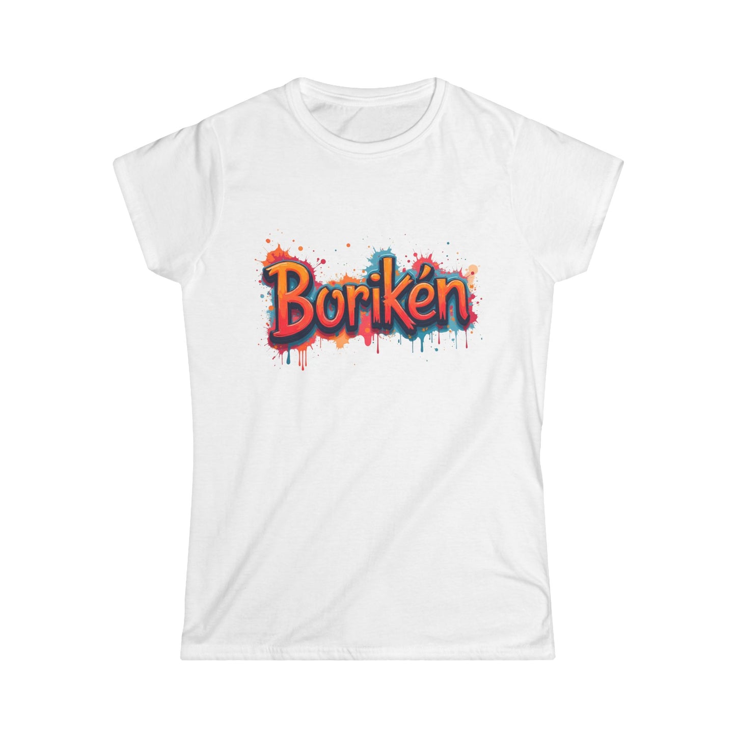 Borikén Women's Softstyle Tee - Vibrant Puerto Rican Pride Shirt