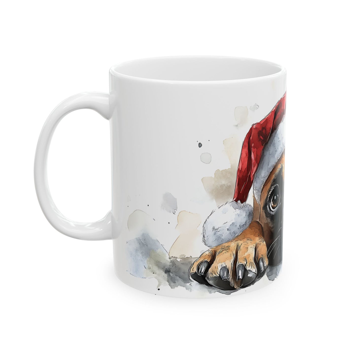 Festive Boxer Ceramic Mug