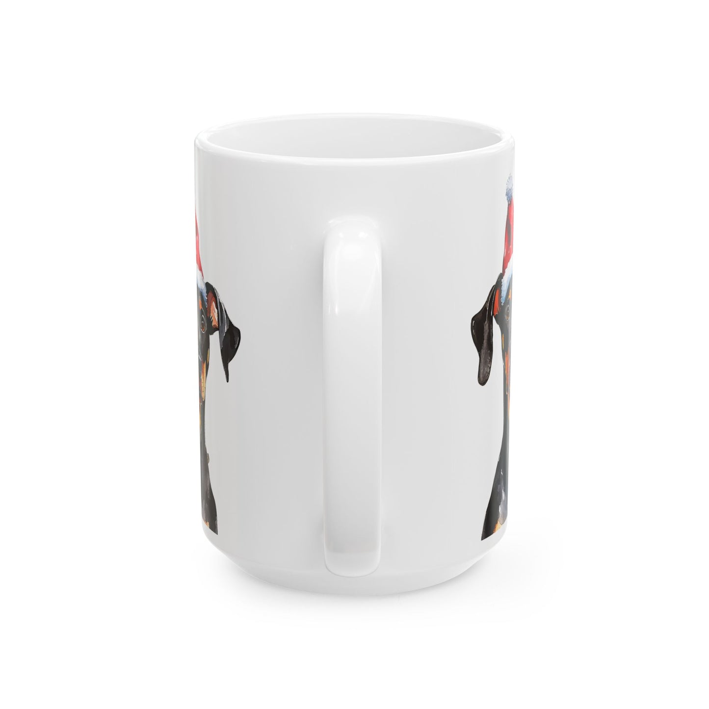 Festive Doberman Ceramic Mug