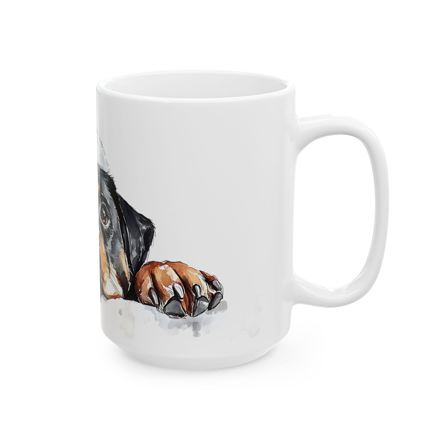 Festive Rottweiler Ceramic Mug
