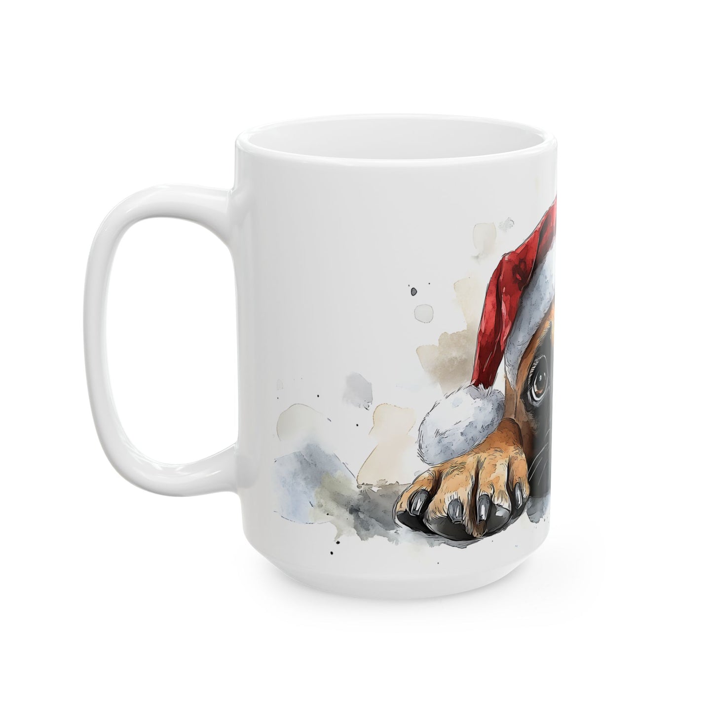 Festive Boxer Ceramic Mug
