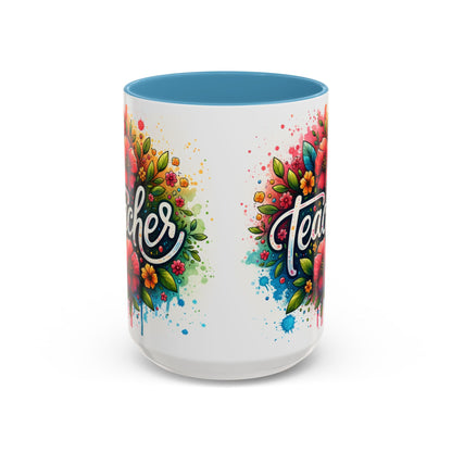 Floral Teacher Coffee Mug