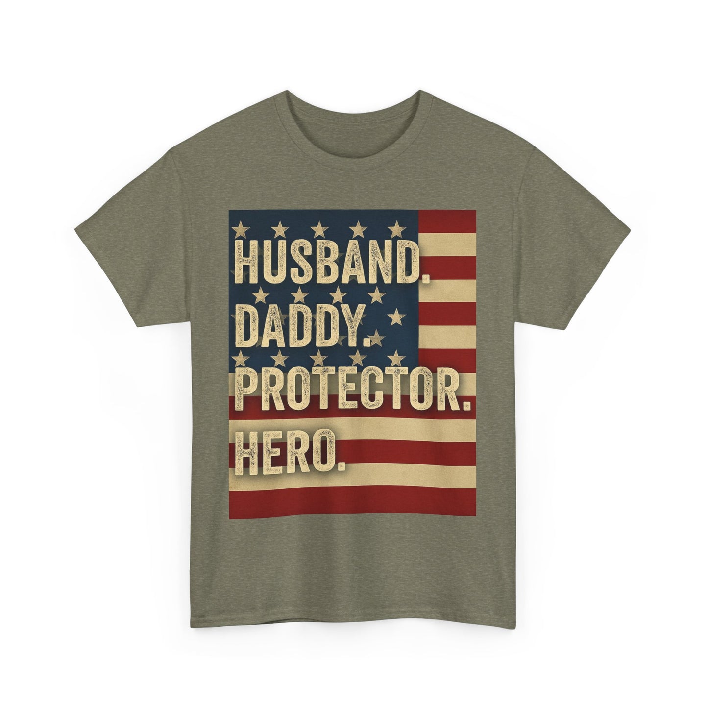 Patriotic Dad Unisex Heavy Cotton Tee