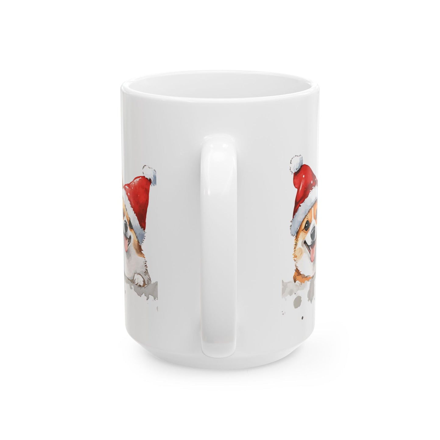 Festive Corgi Ceramic Mug