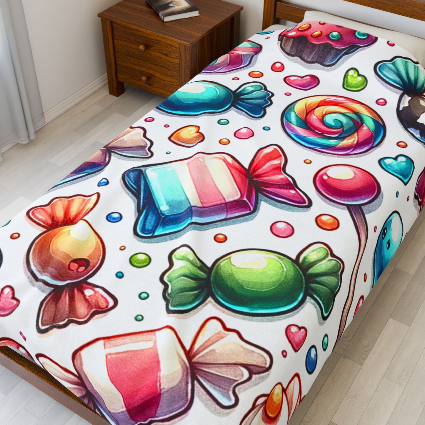 Sweet Treats Velveteen Plush Blanket