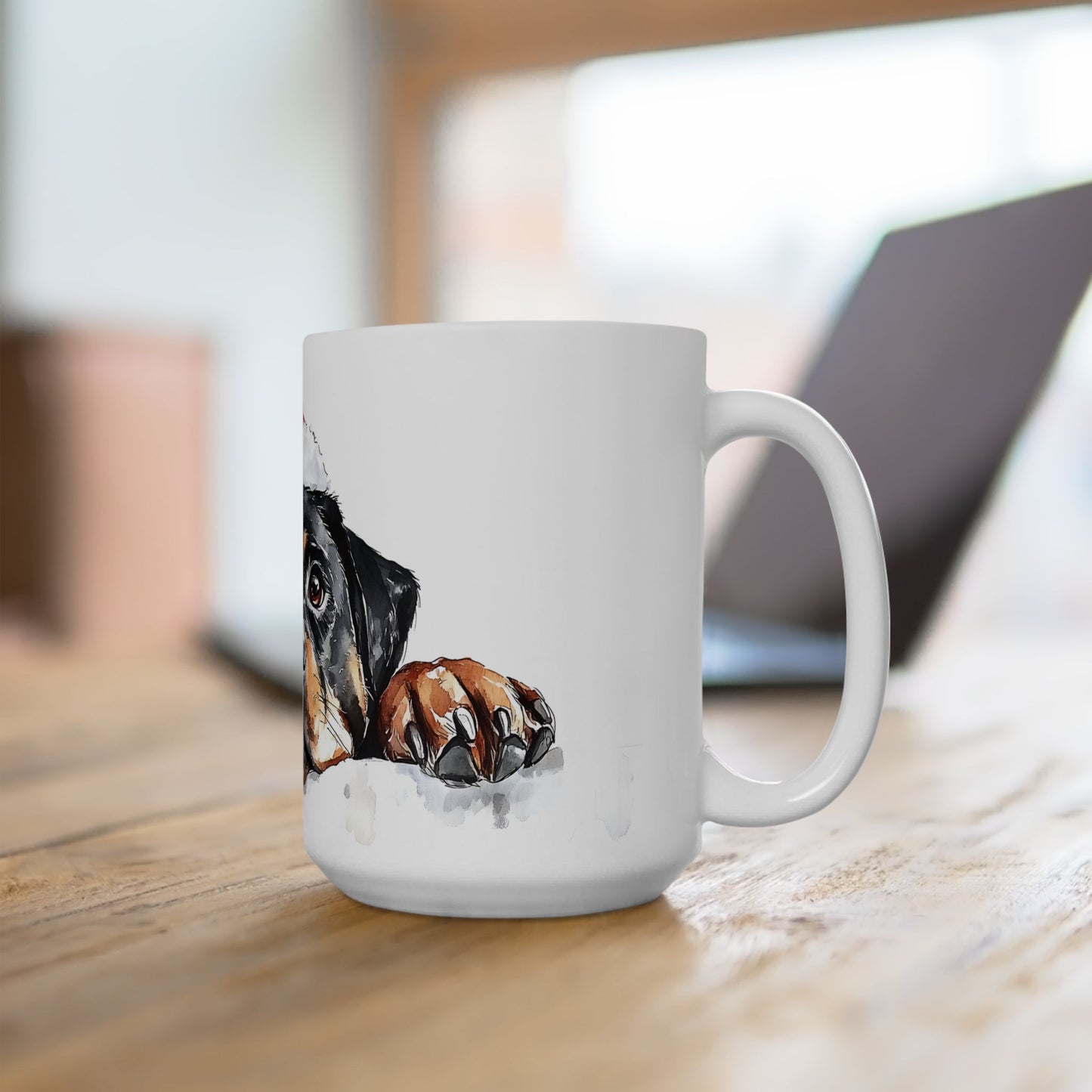 Festive Rottweiler Ceramic Mug