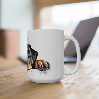 Festive Rottweiler Ceramic Mug