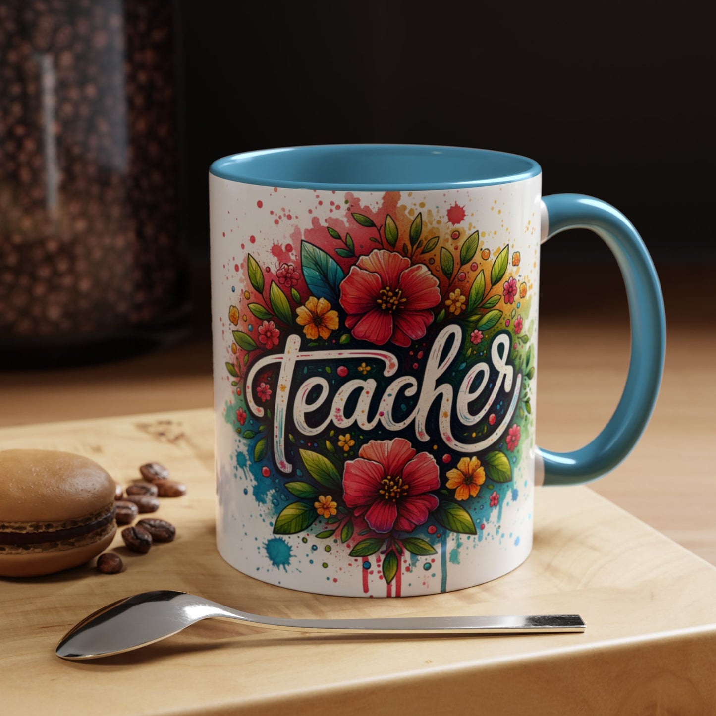 Floral Teacher Coffee Mug
