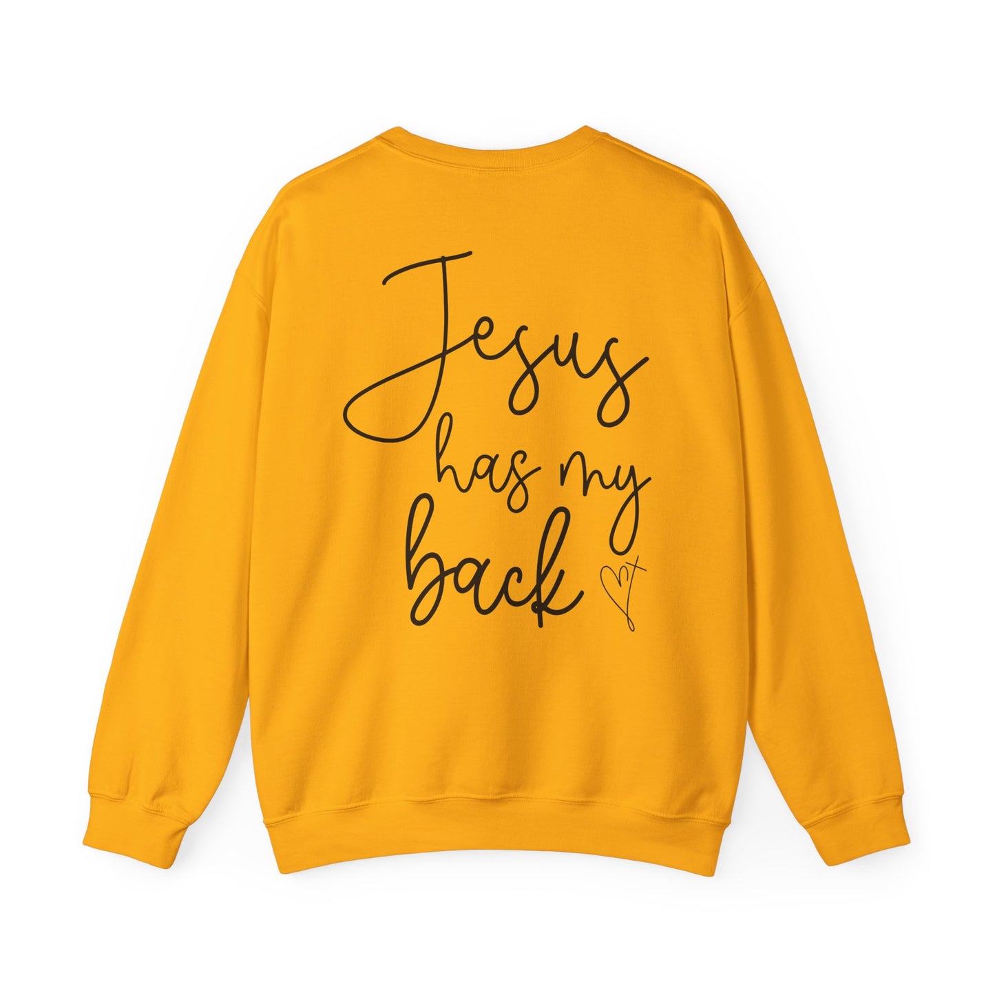 Inspirational Jesus Crewneck Sweatshirt - Unisex Heavy Blend™ with Heart Design