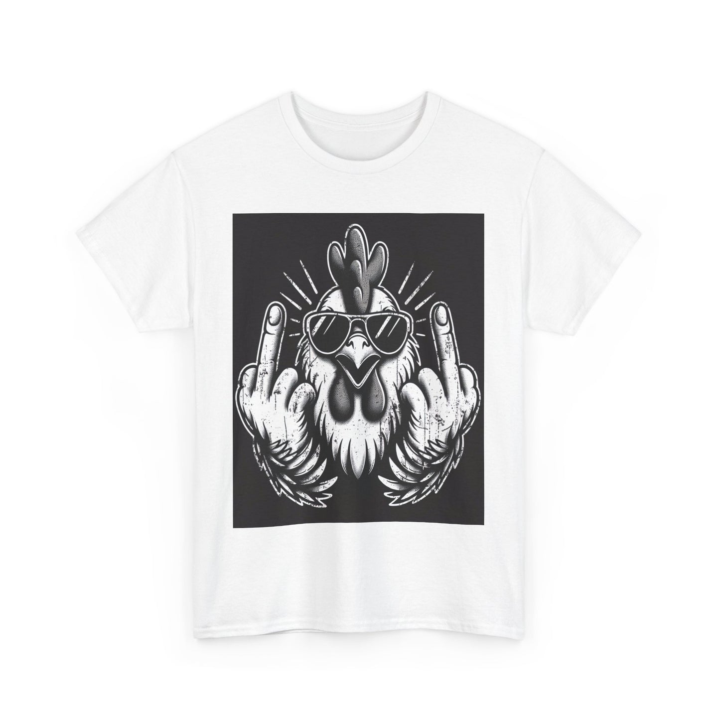 Graphic Chicken Humor Unisex Heavy Cotton Tee