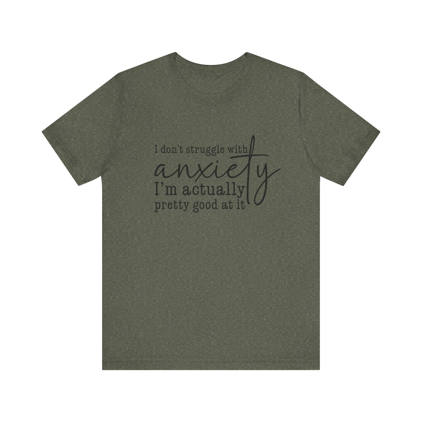 Funny Anxiety Awareness Unisex Jersey Short Sleeve Shirt