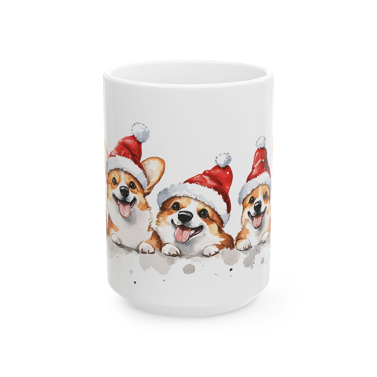 Festive Corgi Ceramic Mug