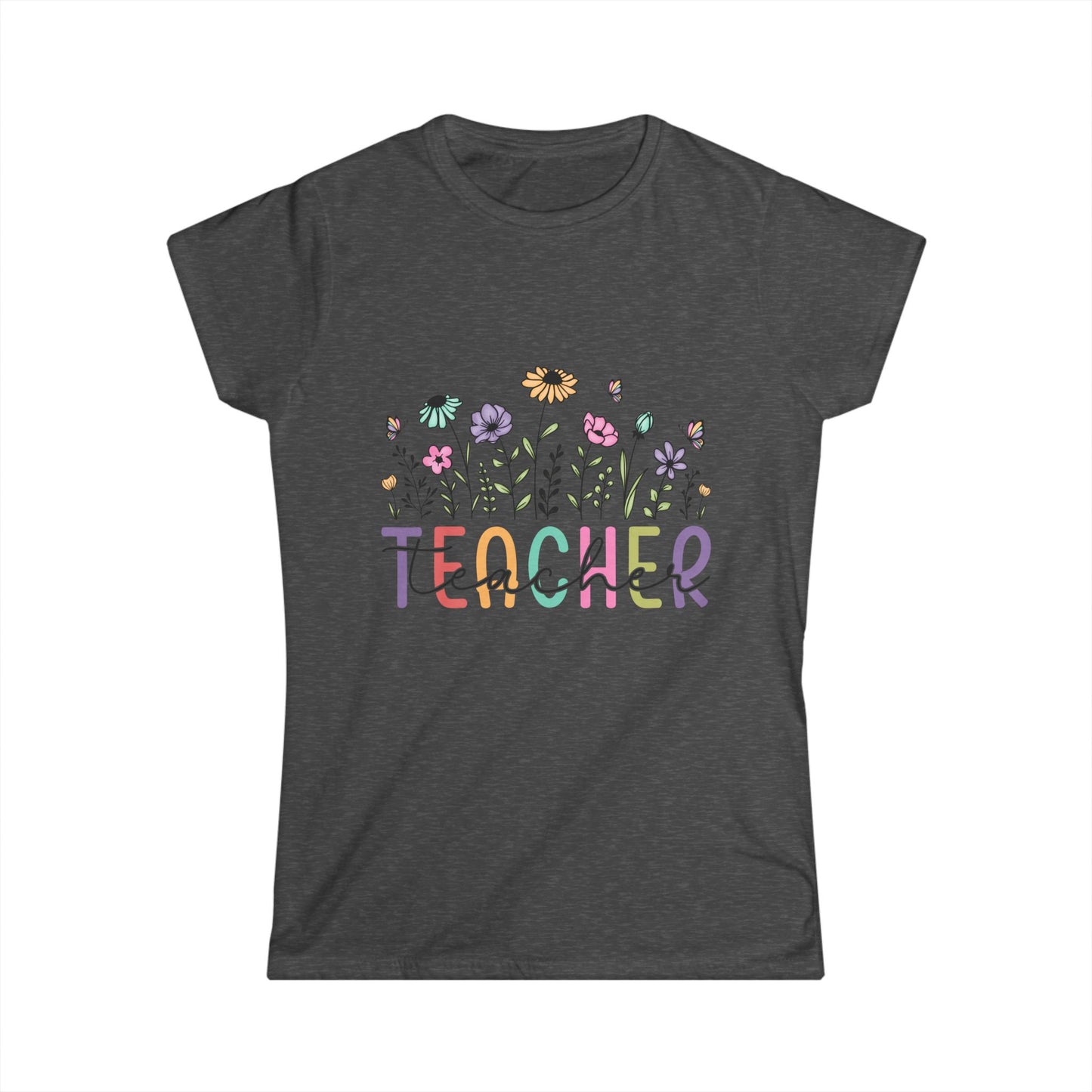 Floral Teacher Tee – Perfect Gift for Educators