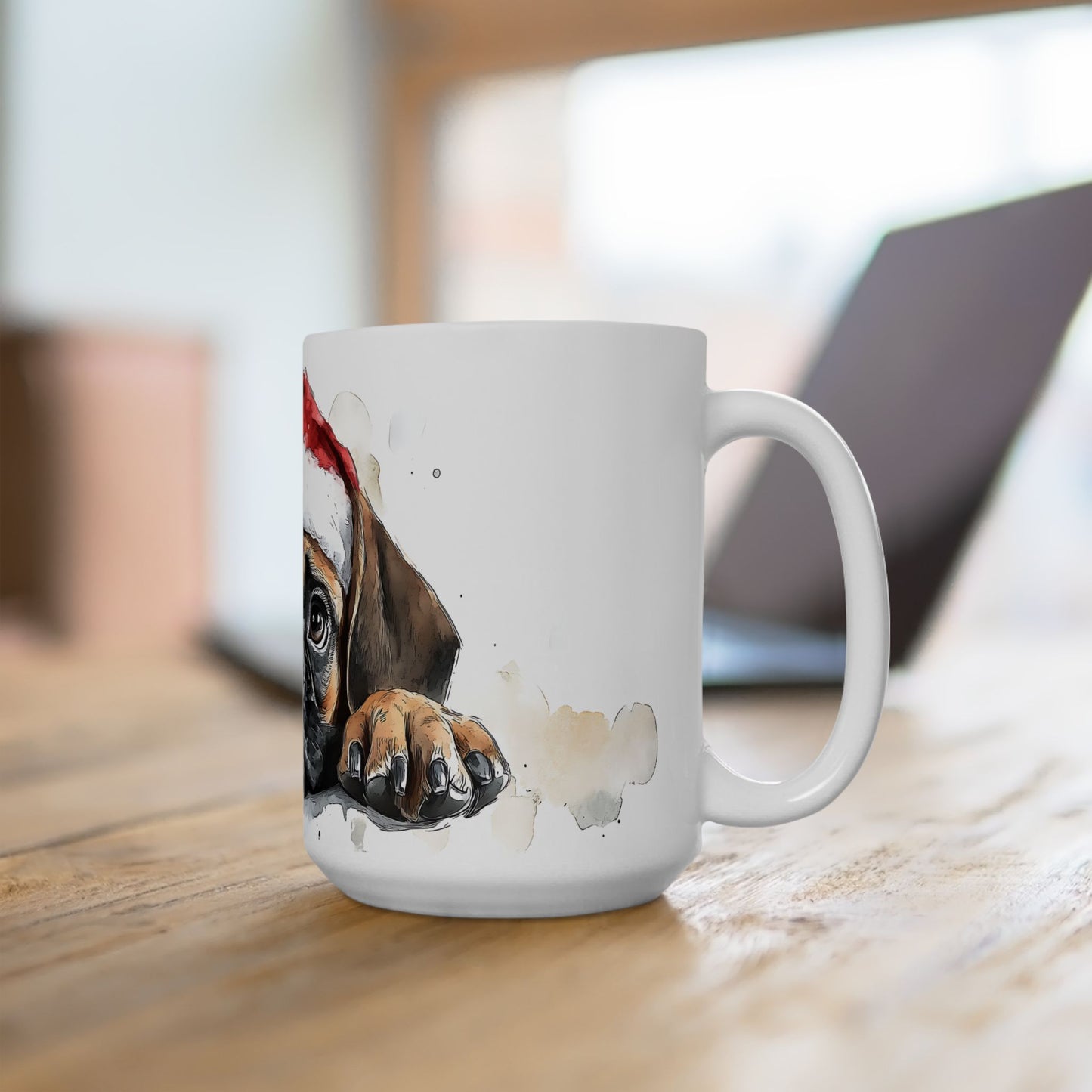 Festive Boxer Ceramic Mug