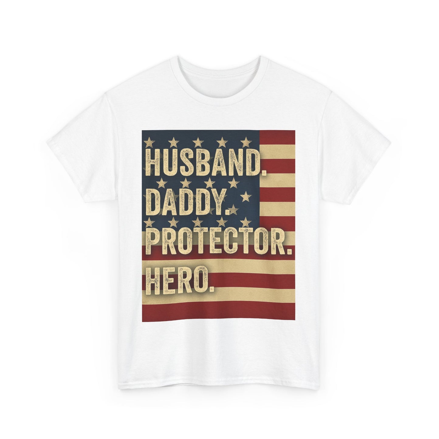 Patriotic Dad Unisex Heavy Cotton Tee