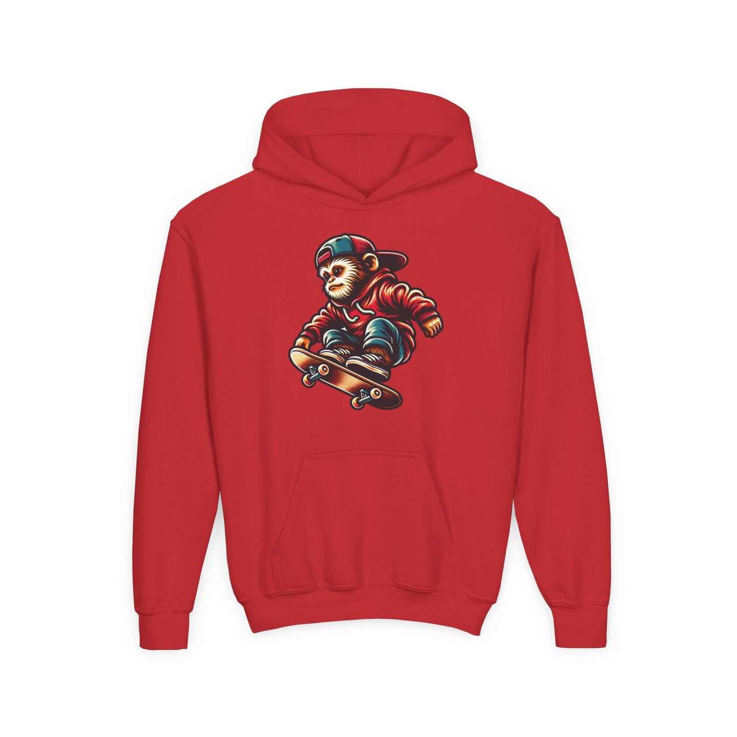 Skateboarding Bear Youth Hoodie