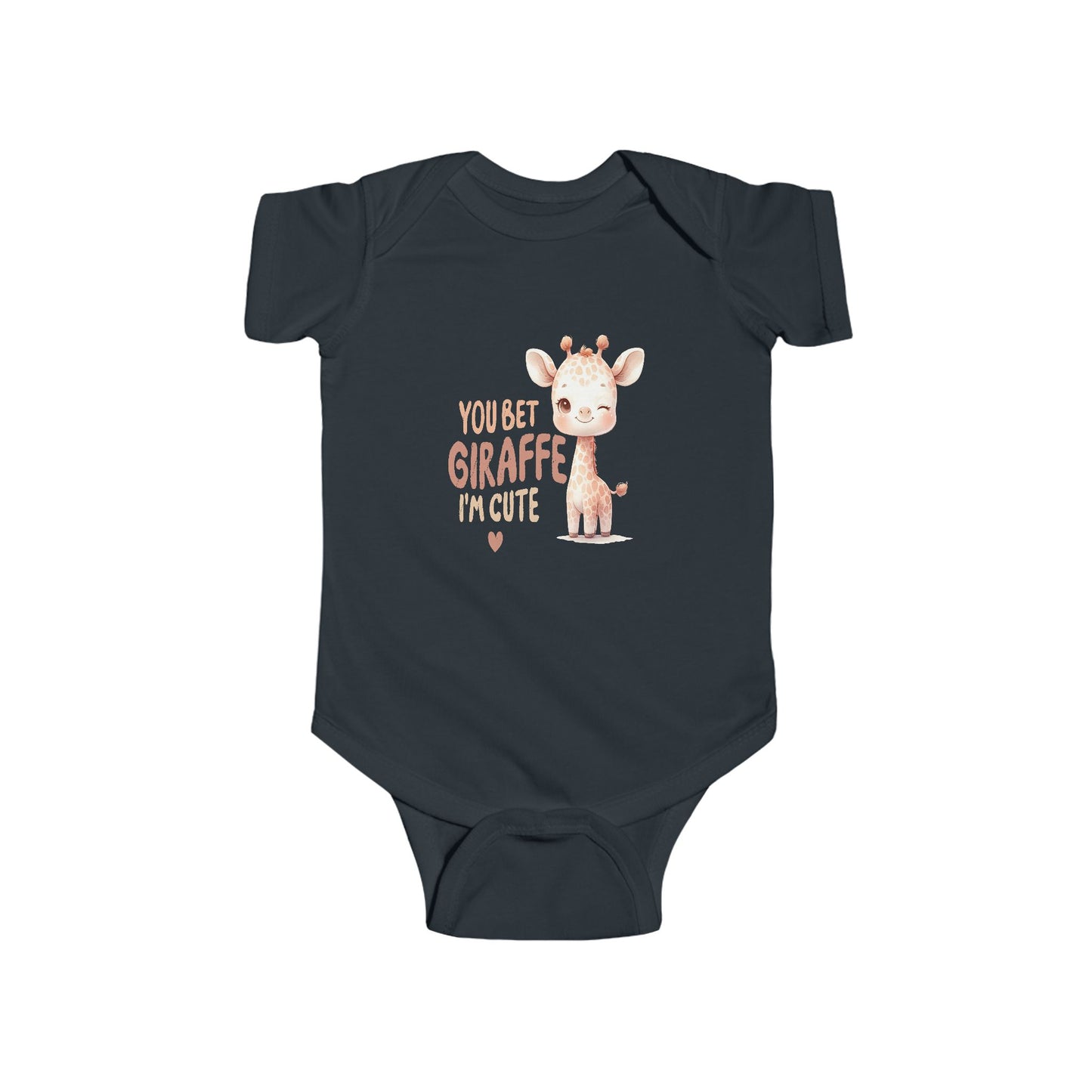 Cute Giraffe Infant Bodysuit - "You Bet Giraffe I'm Cute" - Baby Shower Gift