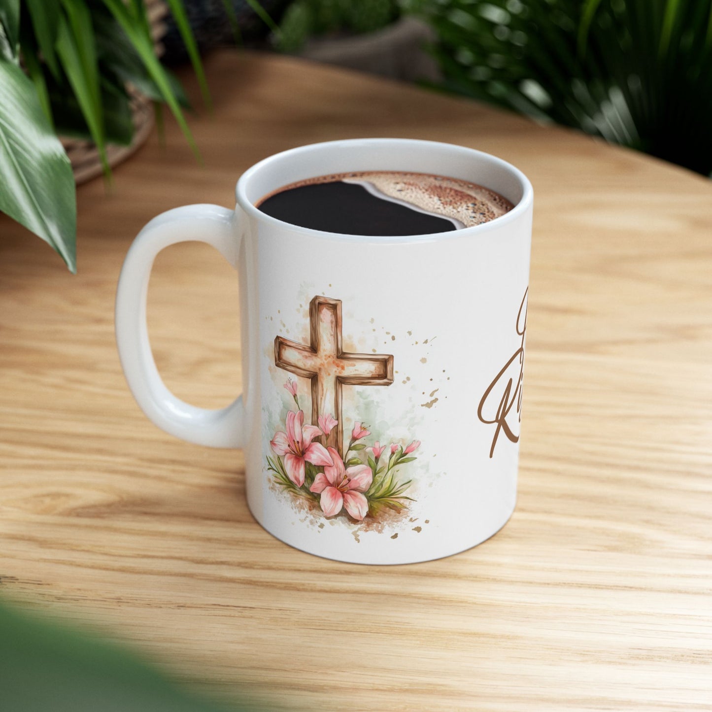 Christian "He is Risen" Ceramic Mug