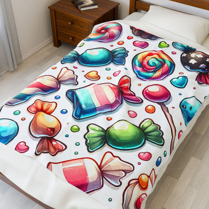 Sweet Treats Velveteen Plush Blanket