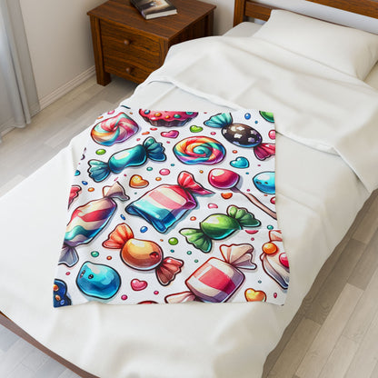 Sweet Treats Velveteen Plush Blanket