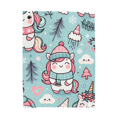 Cozy Unicorn Plush Blanket - Perfect for Kids & Winter Snuggles