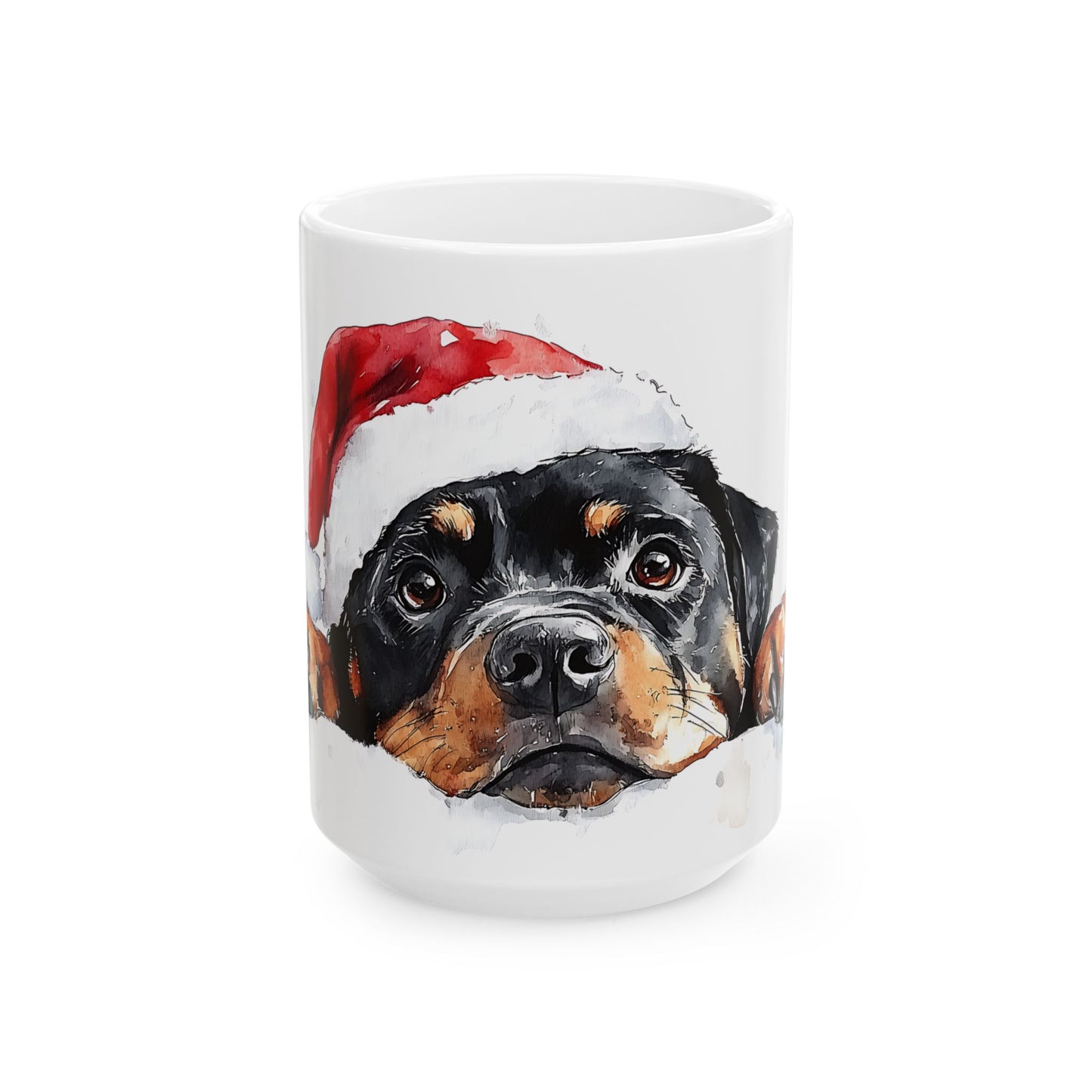 Festive Rottweiler Ceramic Mug