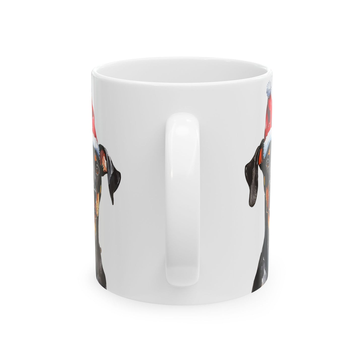 Festive Doberman Ceramic Mug