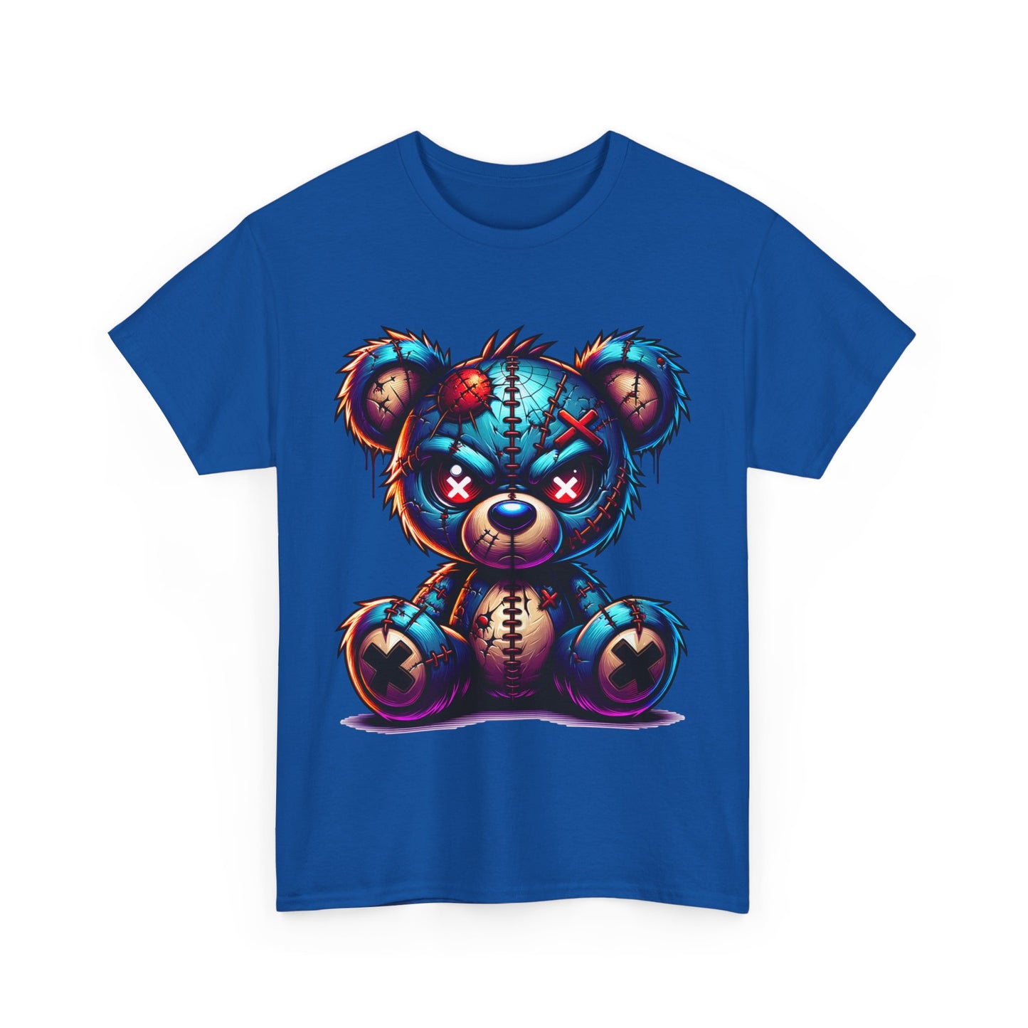 Vibrant Graphic Teddy Bear Unisex Heavy Cotton Tee