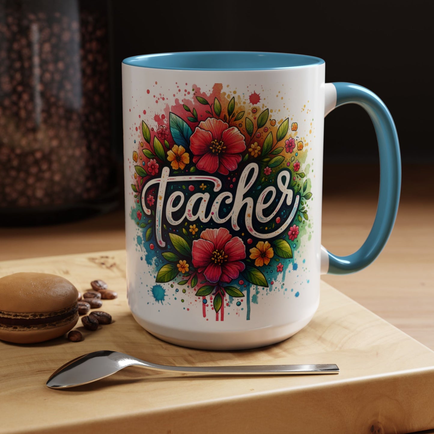 Floral Teacher Coffee Mug