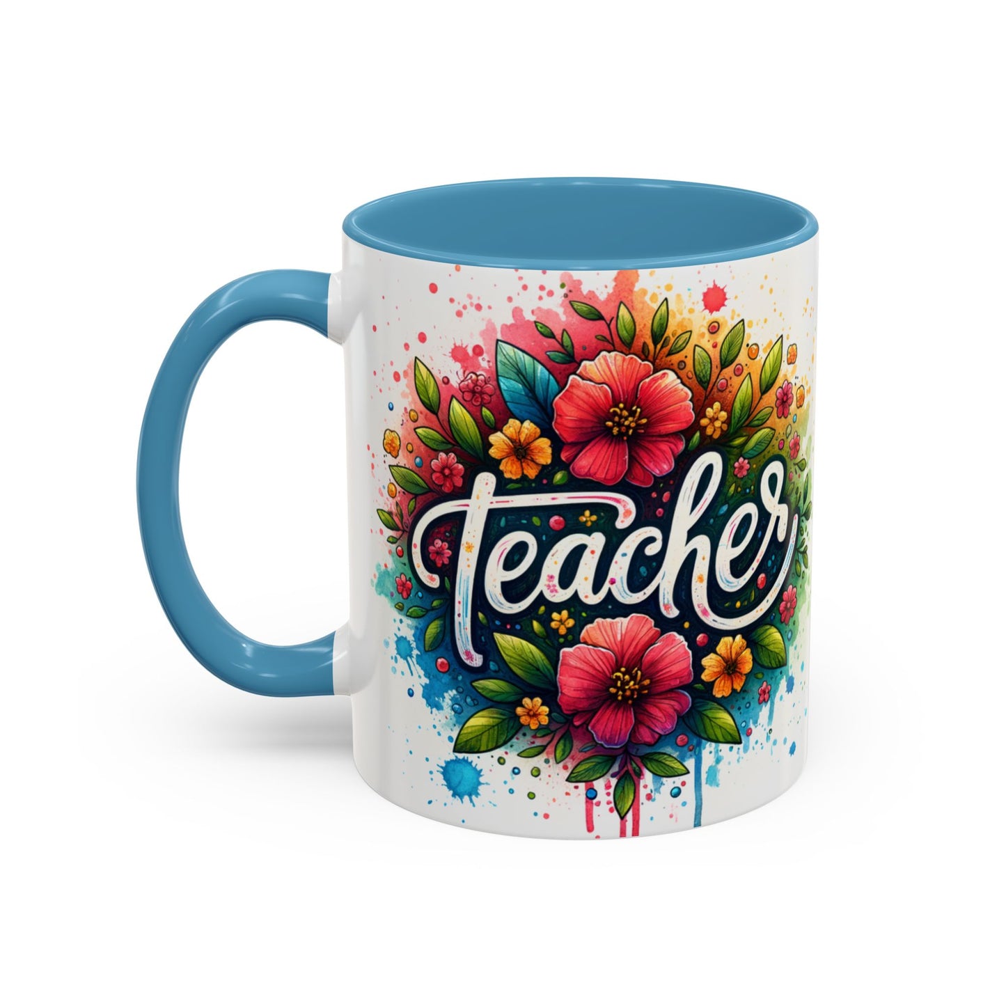 Floral Teacher Coffee Mug