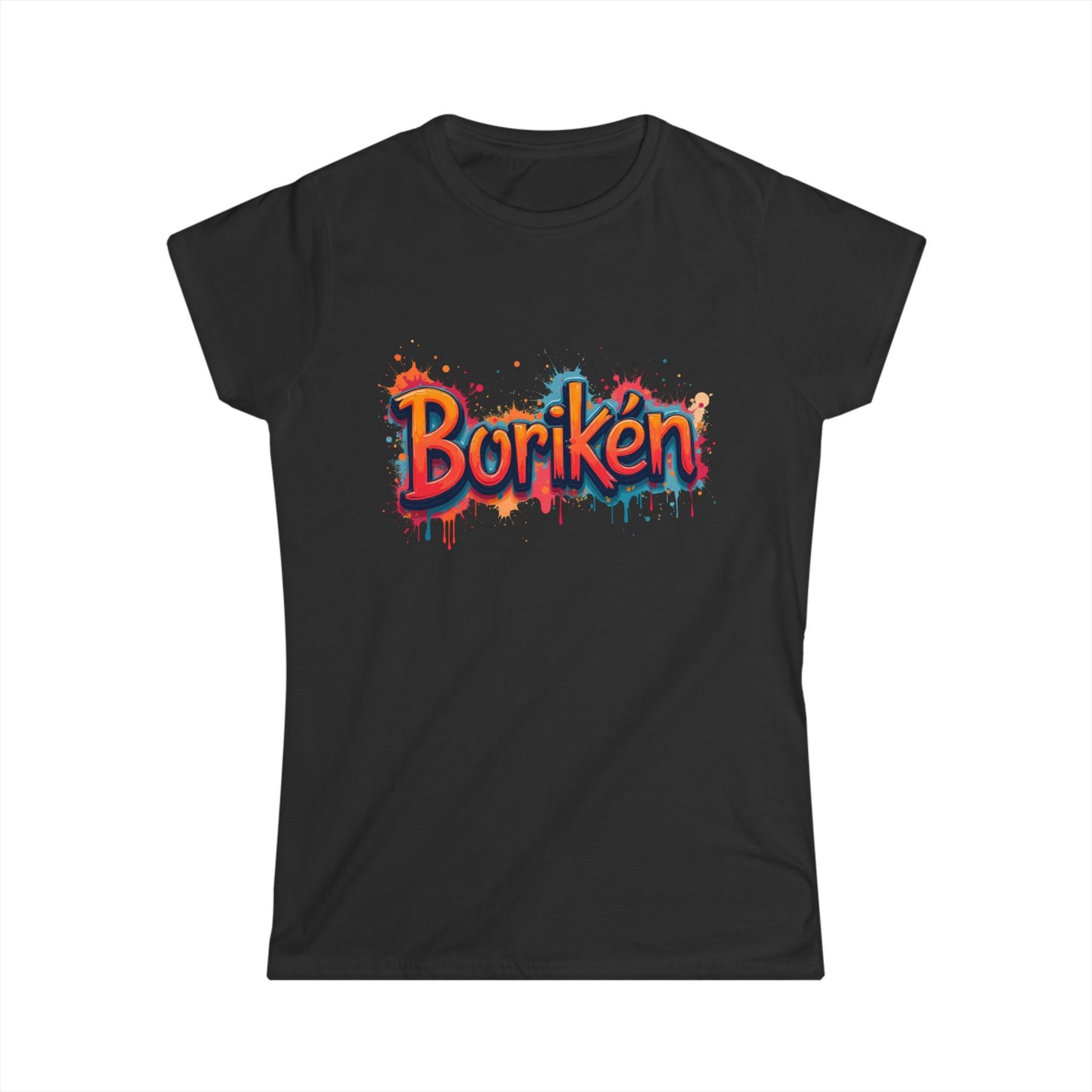 Borikén Women's Softstyle Tee - Vibrant Puerto Rican Pride Shirt