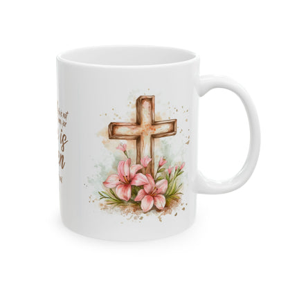Christian "He is Risen" Ceramic Mug