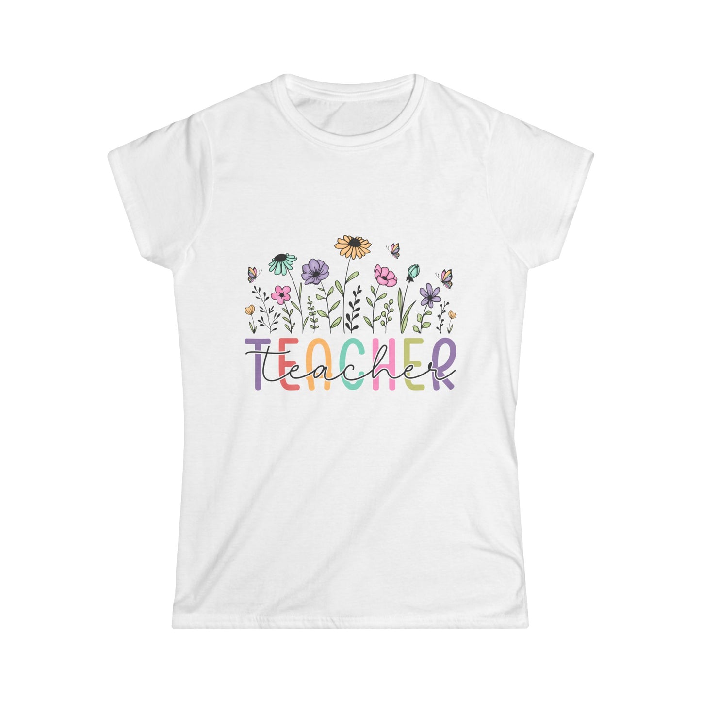 Floral Teacher Tee – Perfect Gift for Educators