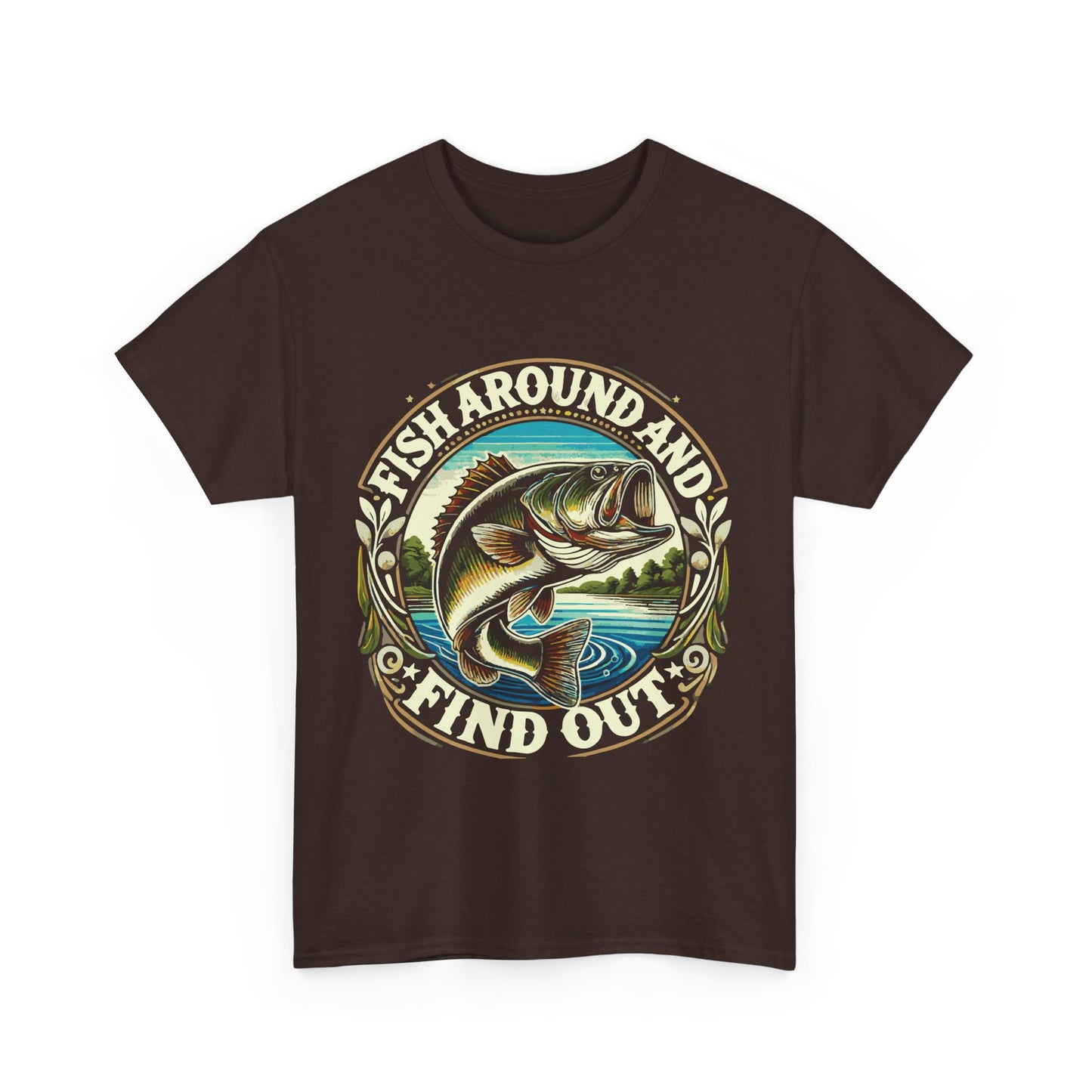 Fisherman’s Paradise Unisex Heavy Cotton Tee - Fun Fishing Design