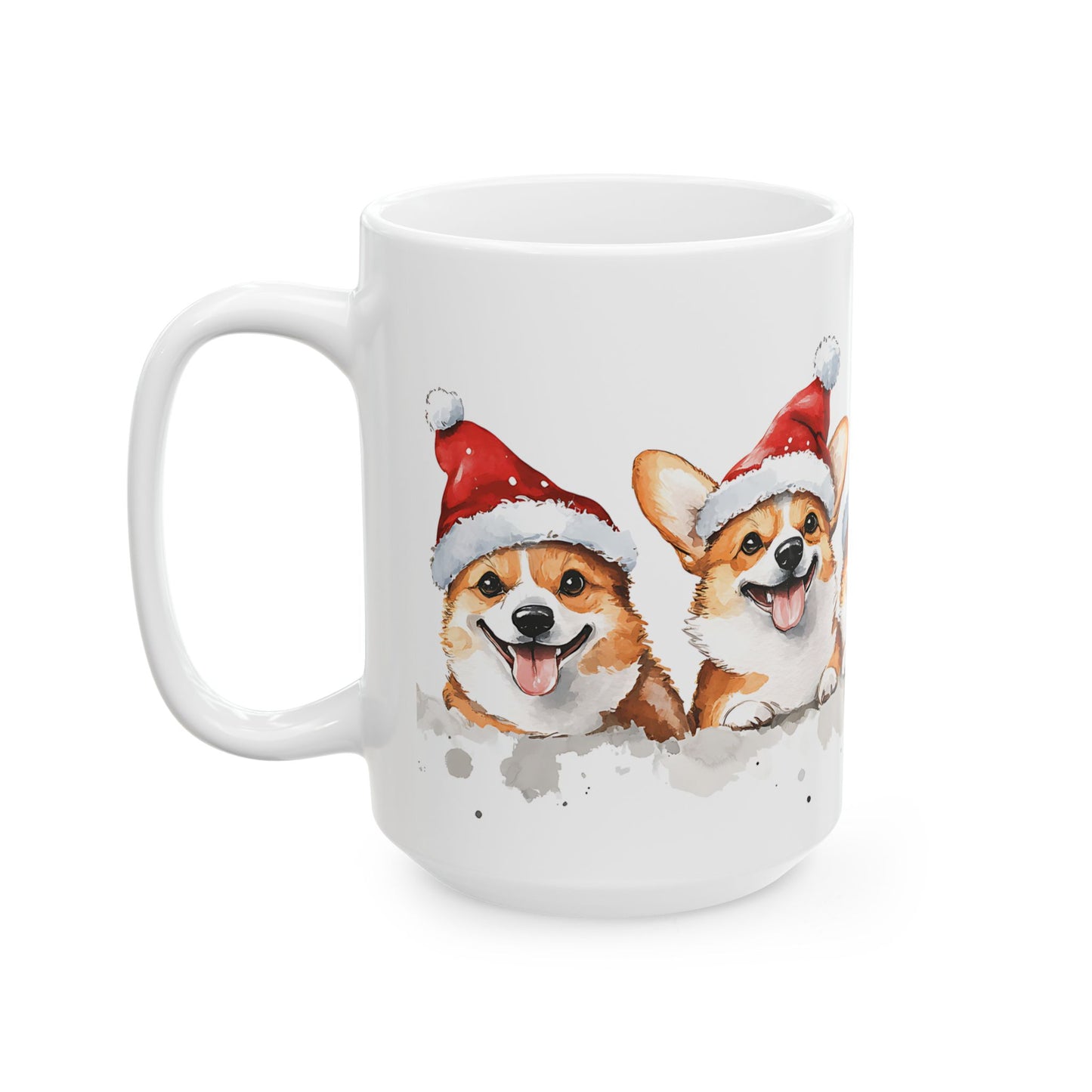 Festive Corgi Ceramic Mug