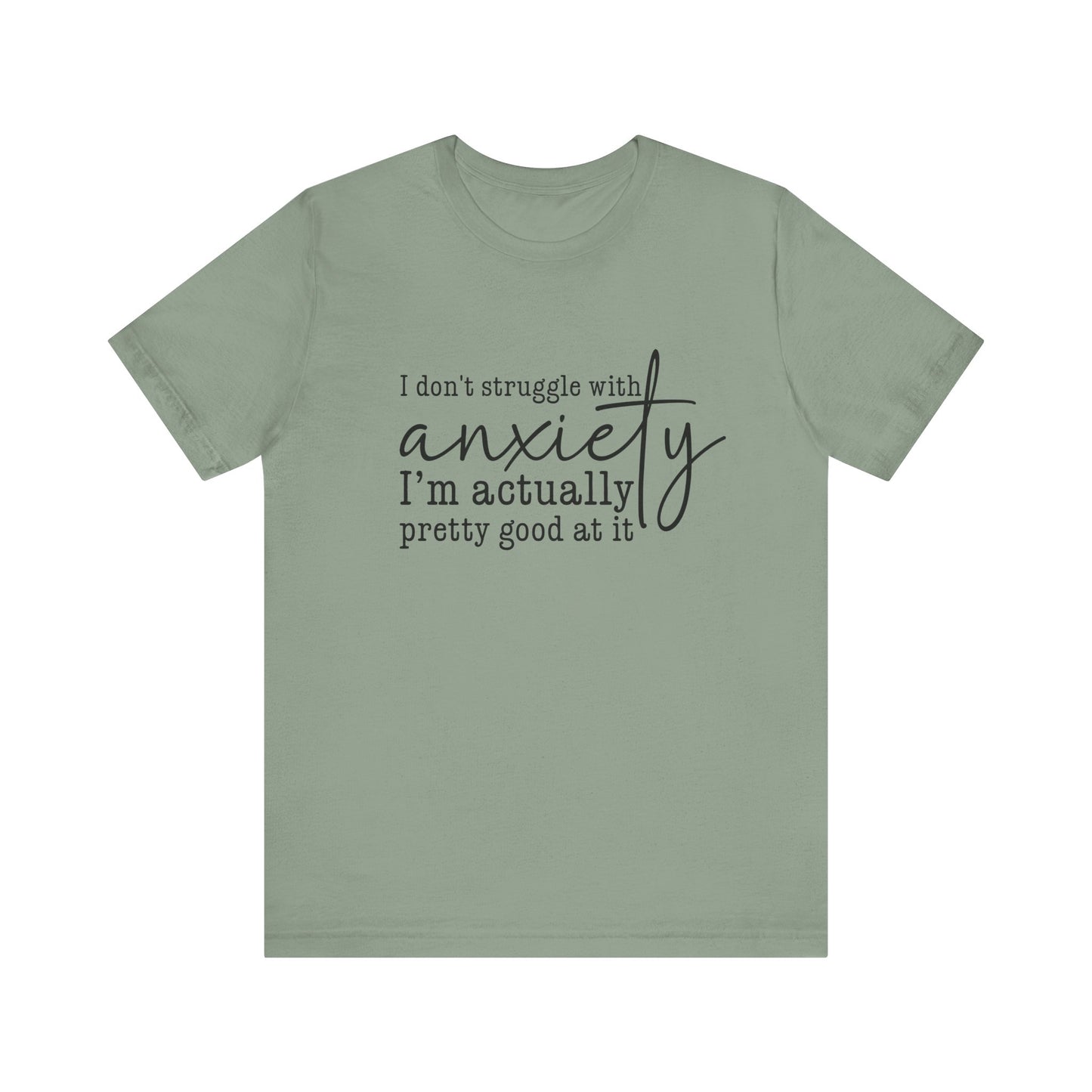 Funny Anxiety Awareness Unisex Jersey Short Sleeve Shirt