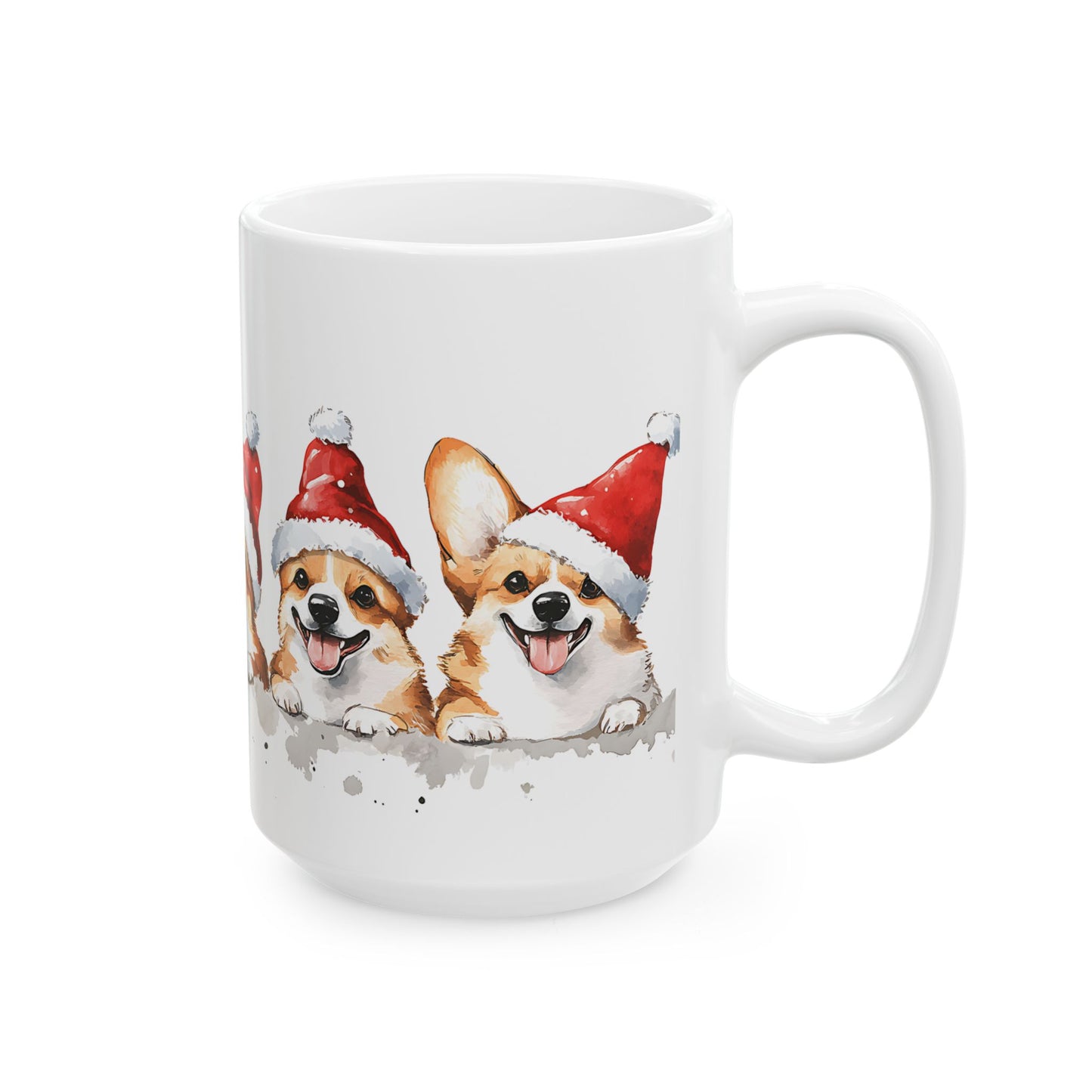 Festive Corgi Ceramic Mug