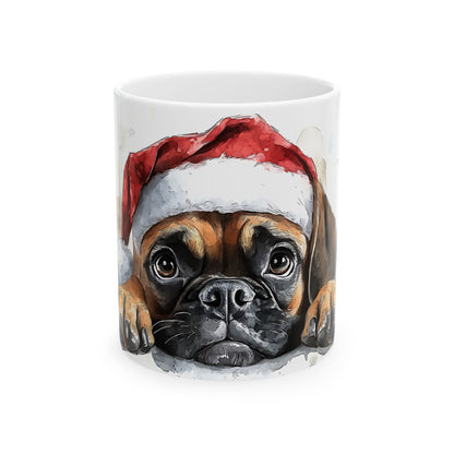 Festive Boxer Ceramic Mug