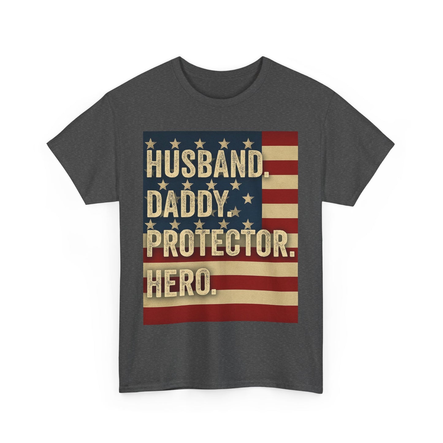 Patriotic Dad Unisex Heavy Cotton Tee