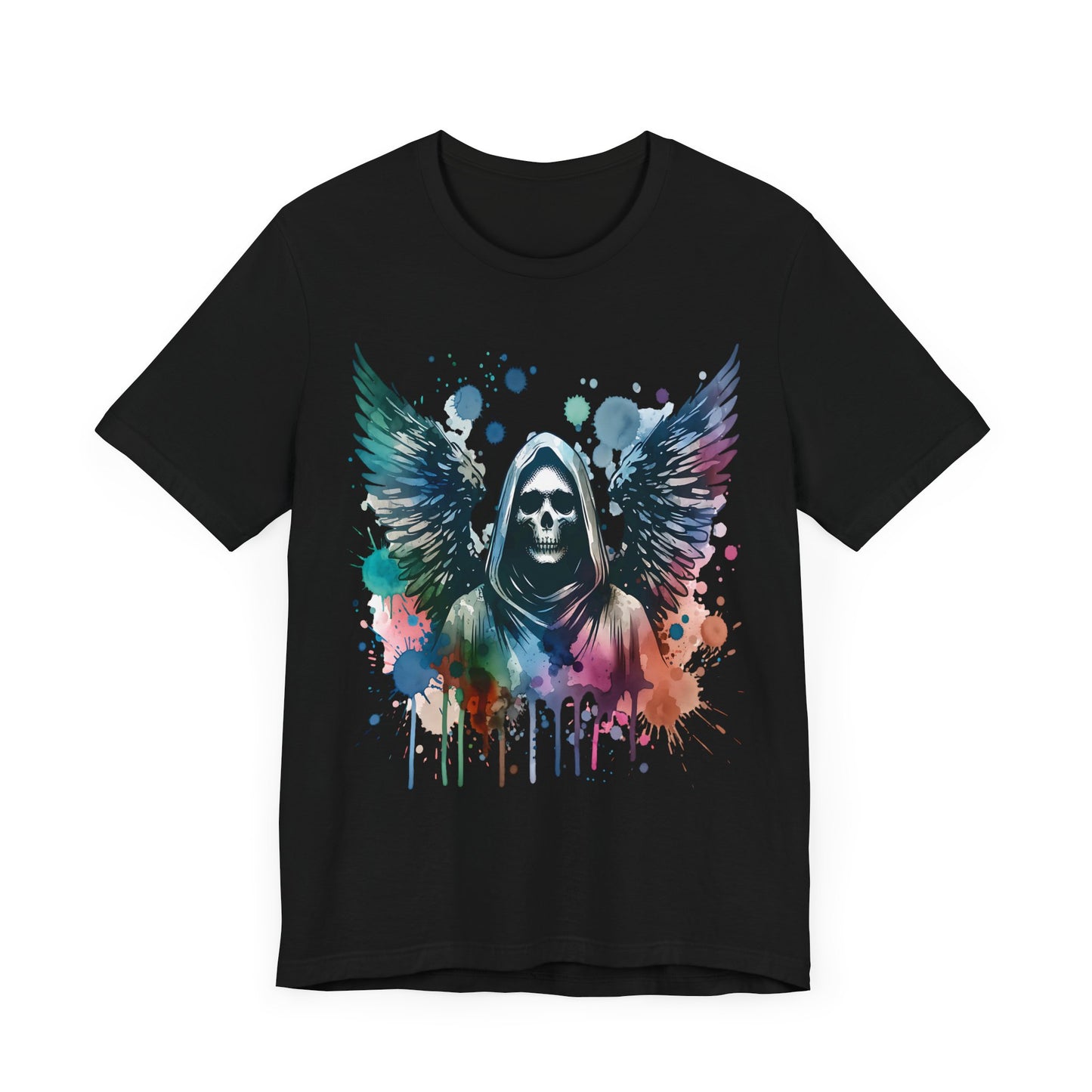 Artistic Angel Skull Unisex Jersey Short Sleeve Tee