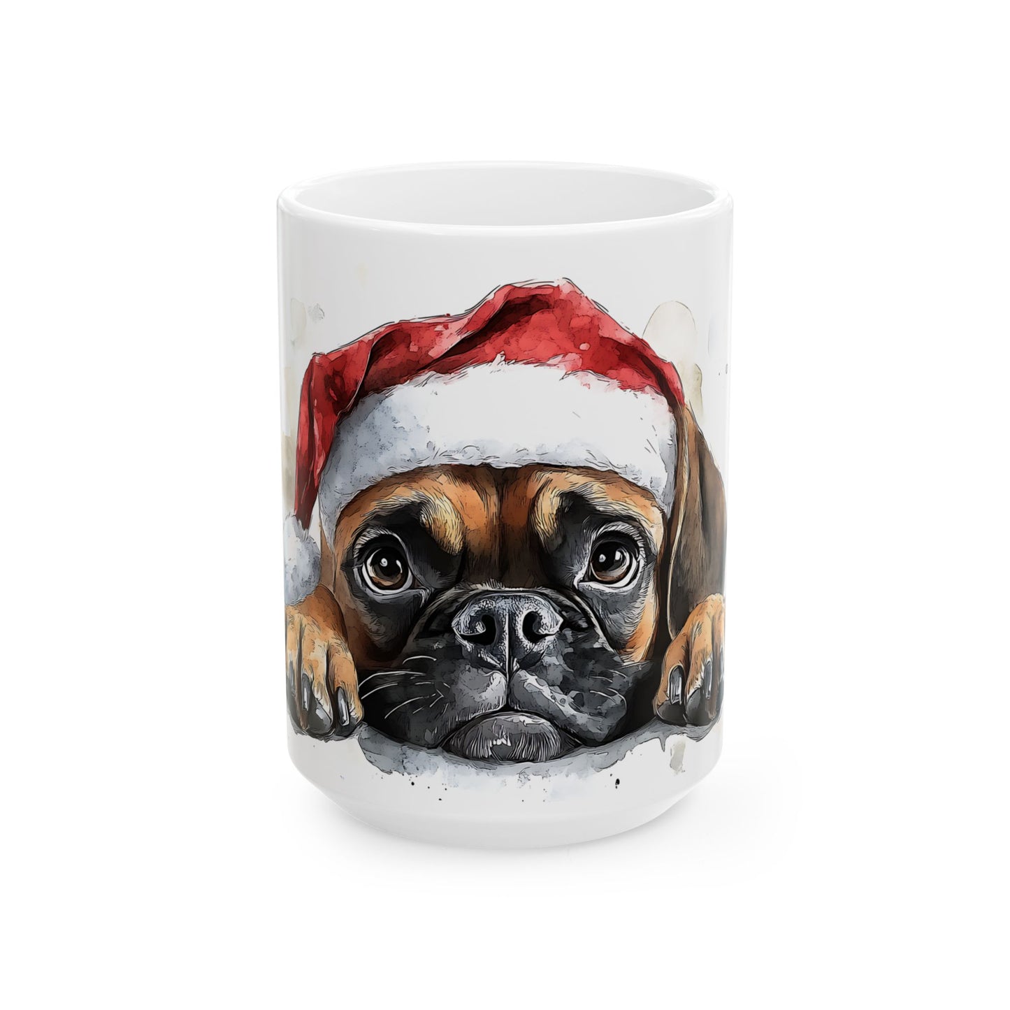 Festive Boxer Ceramic Mug