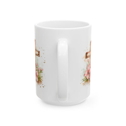 Christian "He is Risen" Ceramic Mug